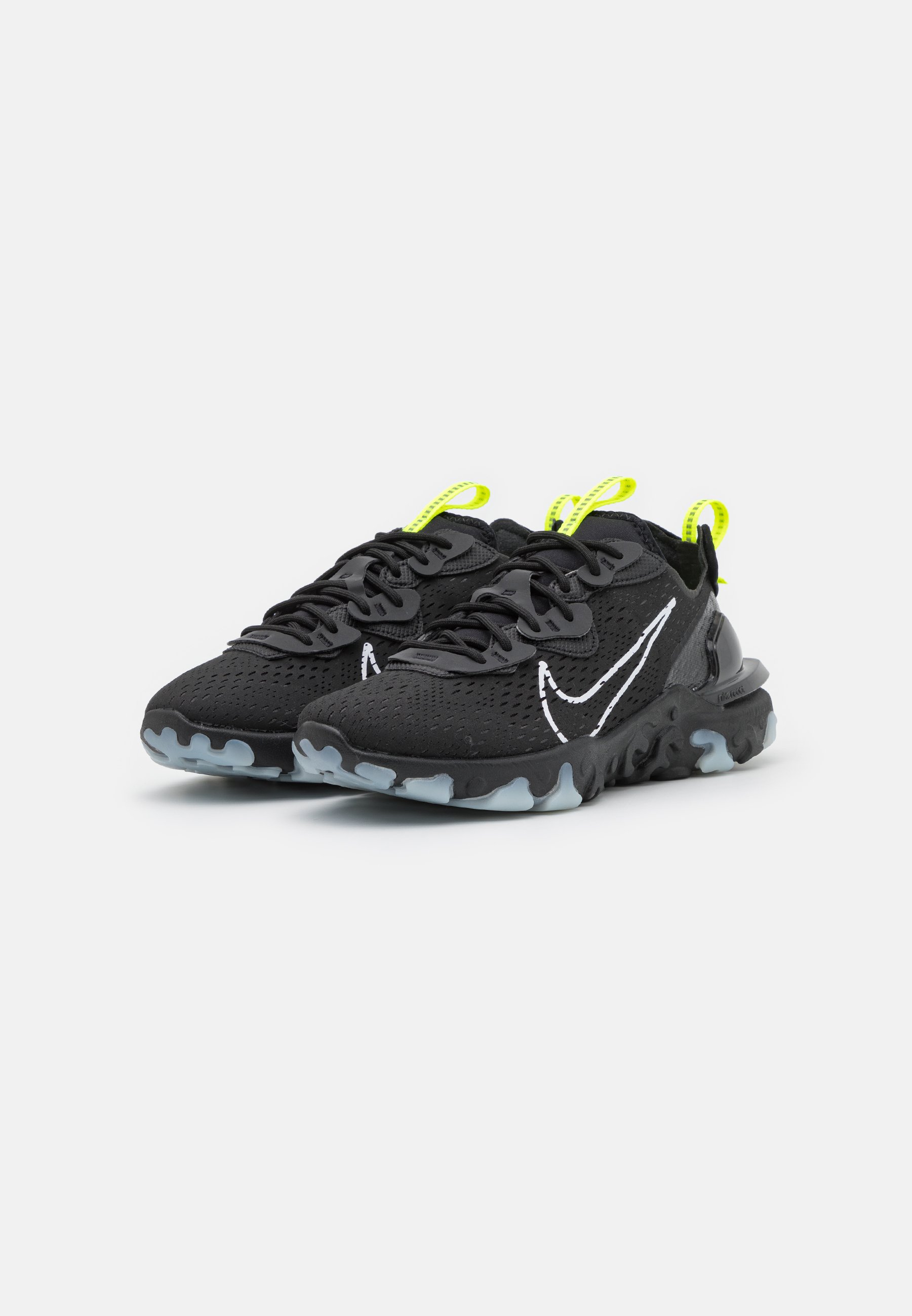 nike react vision white black volt