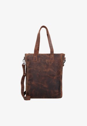 Plevier, LAPTOPFACH - Shopping Bag - dunkelbraun