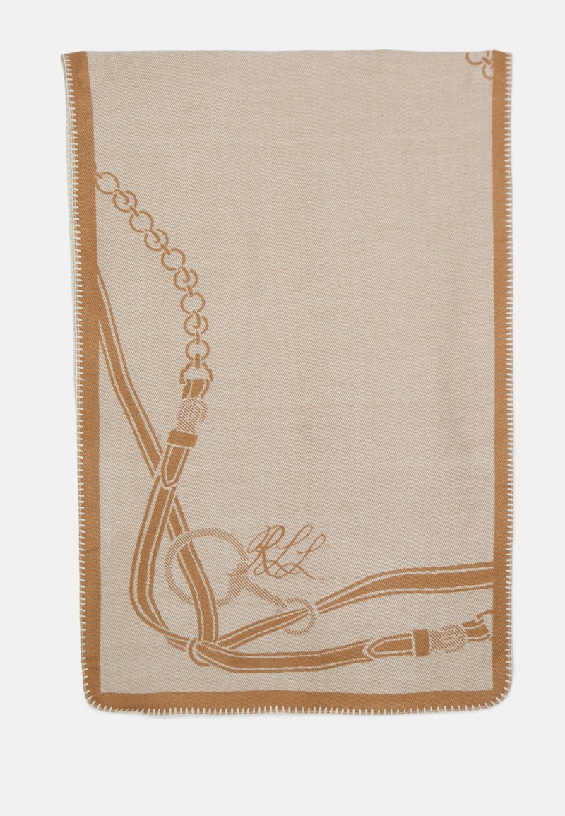 Lauren Ralph Lauren BLANKET WRAP SCARF Sciarpa camel/cream/sabbia