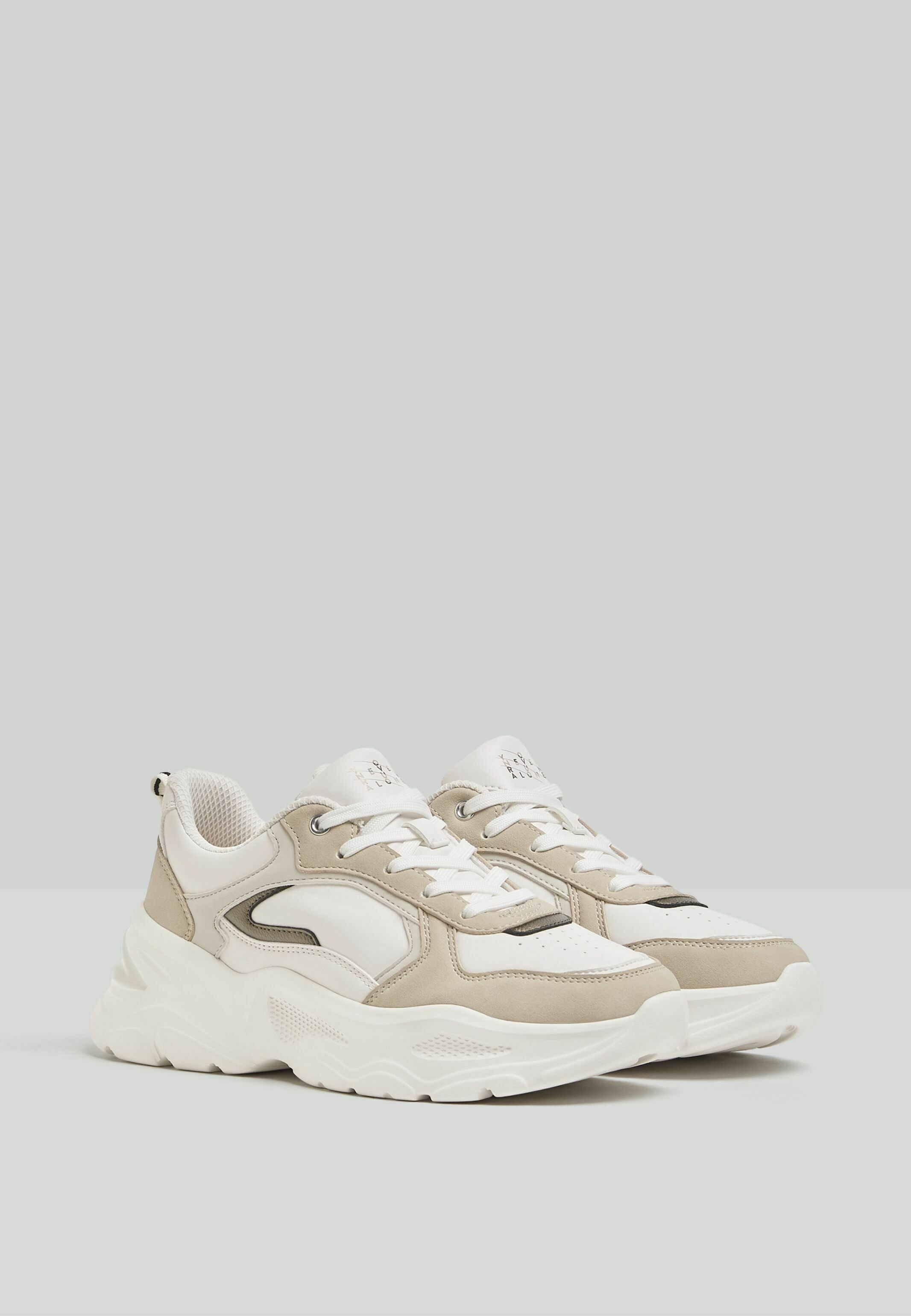 Bershka Sneakers laag - multi-coloured/crème - Zalando.nl