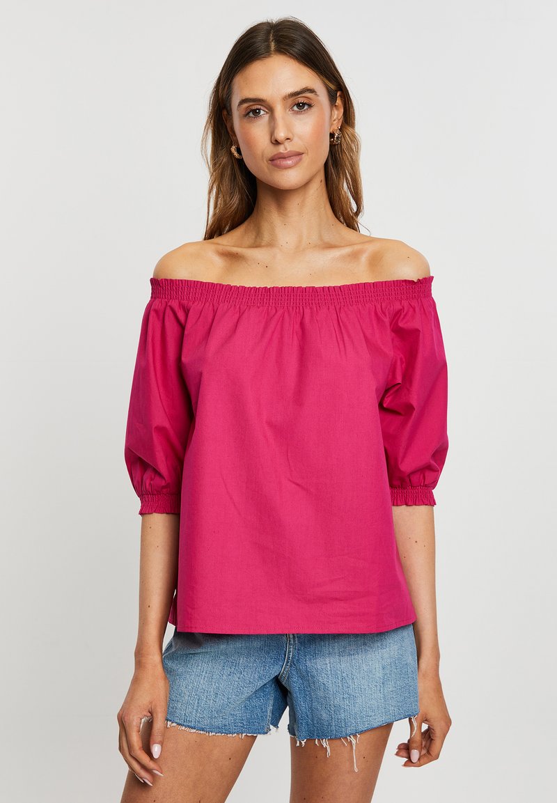 Threadbare HOTEL BANDEAU Blouse pink/donkerroze Zalando.be