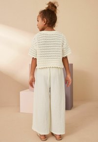 Next CRINKLE TEXTURE WIDE - REGULAR FIT - Bukser - neutral