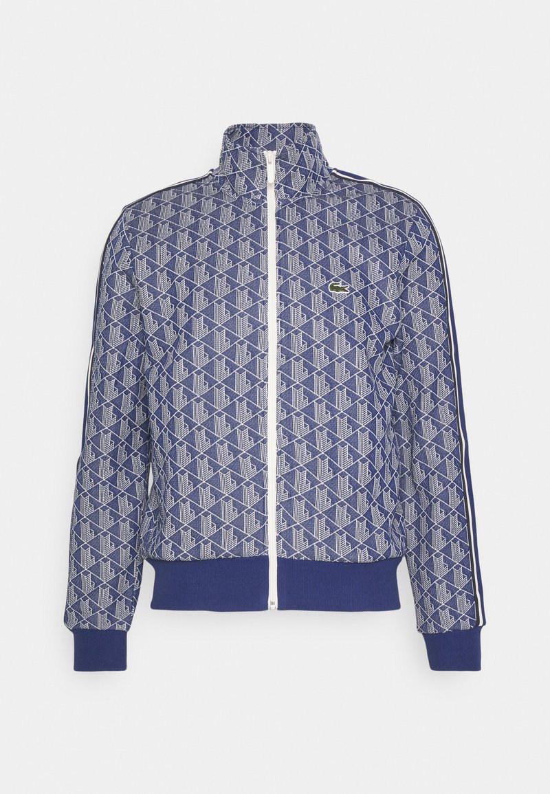 Lacoste Sweater met rits donkerblauw