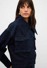 adL WIDE COLLAR - Farkkutakki - navy blue