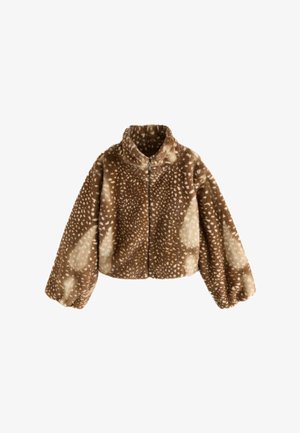 Next, FAUX FUR FUNNEL NECK ZIP THROUGH DEER JACKET - Winterjacke - brown animal print