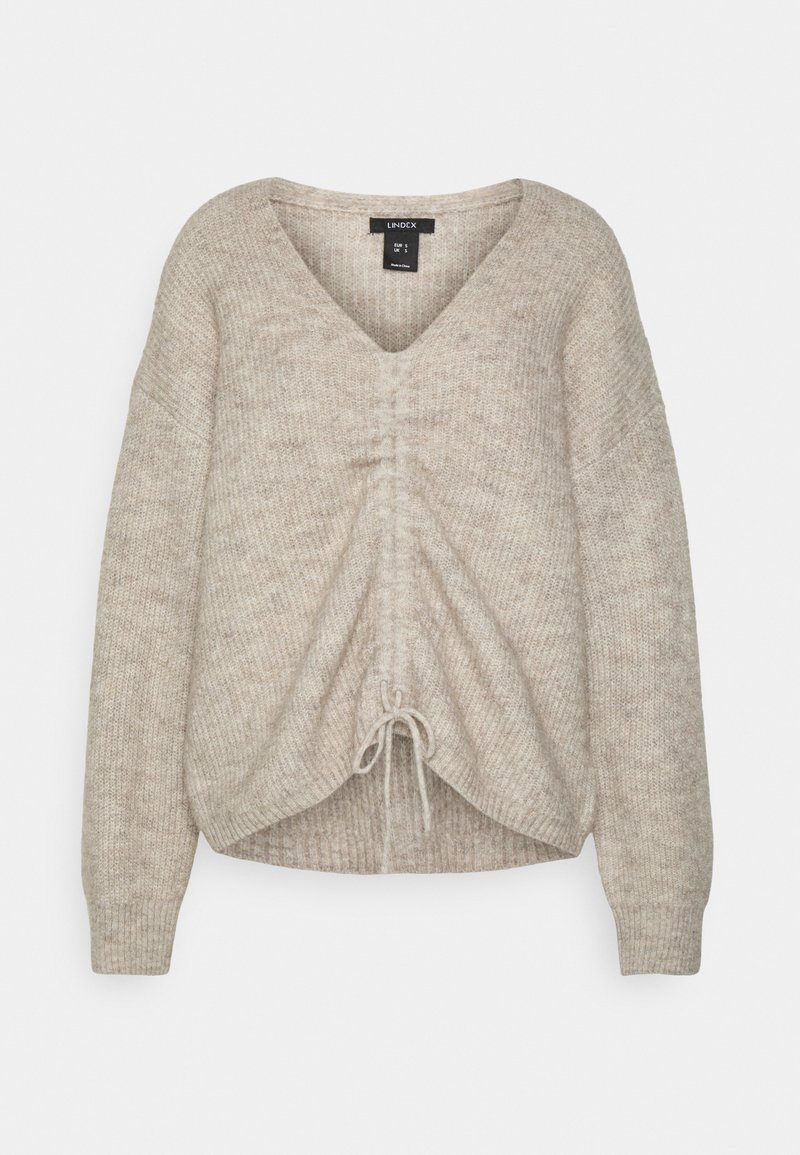Damen Strickjacken | Lindex LINA Strickpullover beige melange/beige - GM65801 Damen Strickjacken | Lindex LINA Strickpullover beige melange/beige - GM65801