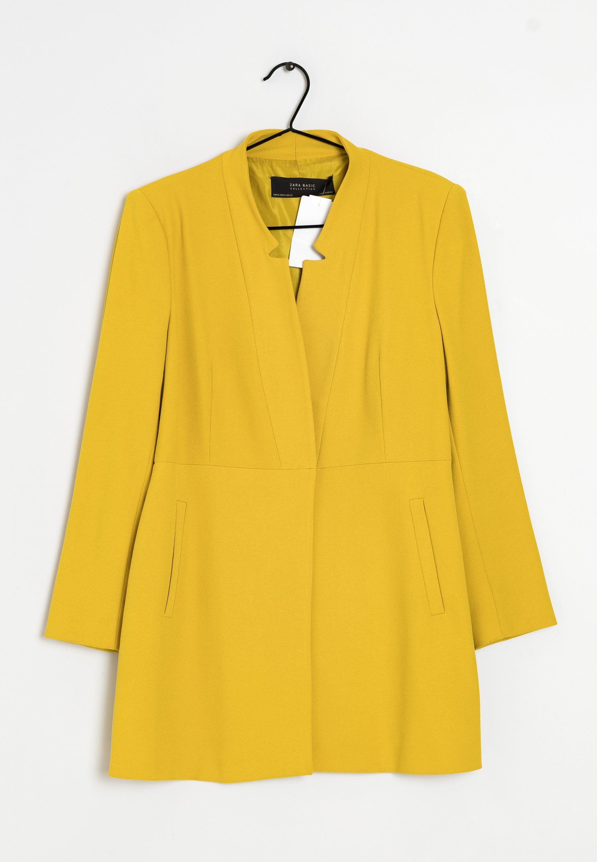 Zara Classic coat yellow (Pre-owned) Zalando - Main Image