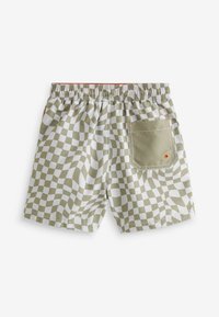 Next PRINTED REGULAR FIT - Short de bain - neutral checkerboard