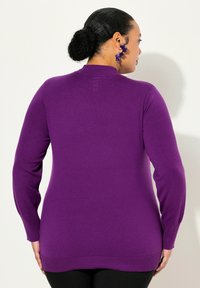 Ulla Popken STEHKRAGEN - Maglione - dark purple
