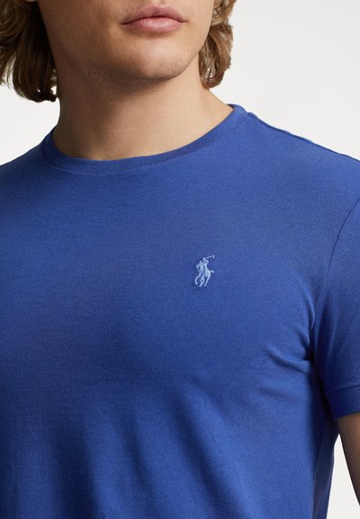 Polo Ralph Lauren CUSTOM SLIM FIT JERSEY CREWNECK T-SHIRT - Paprasti marškinėliai - beach royal
