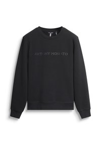 Felpa nera realizzata in tessuto misto cotone, con scollatura a girocollo e logo "ANTONY MORATO" impresso sul davanti. Design a taglio dritto.