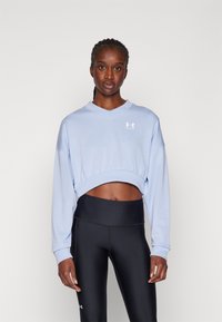 Under Armour RIVAL CROP - Collegepaita - celeste/white