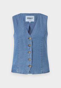 ONLIRIS CHARIS LIFE VEST - Brezrokavnik - medium blue denim