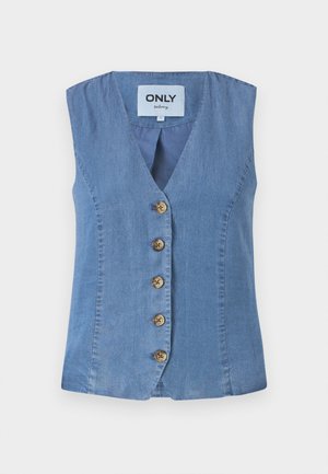 ONLY, ONLIRIS CHARIS LIFE VEST - Vest - medium blue denim