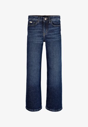 WIDE LEG - Kavbojke na trapez - authentic dark blue com