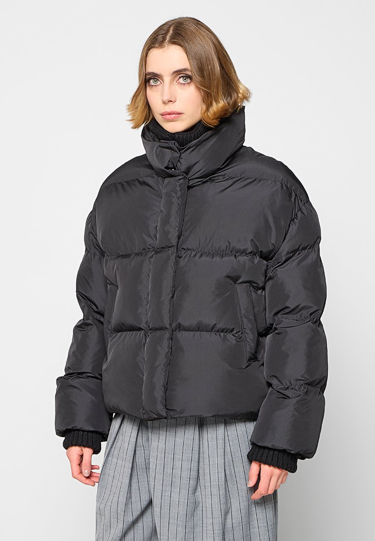 closed Winterjas zwart