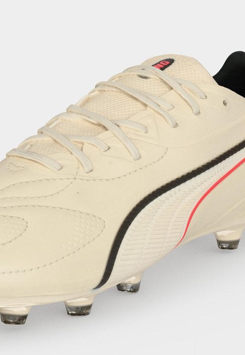 PUMA KING 20 MATCH FG/AG JR UNISEX - Football boots artificial grass - sugared almond/black/ultra red — photo 7