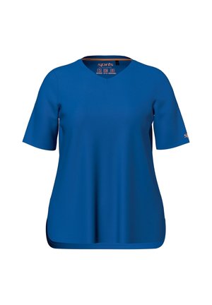 Ulla Popken, QUICK-DRYING SHORT SLEEVE PERFORMANCE TEE - Camiseta básica - royal blue