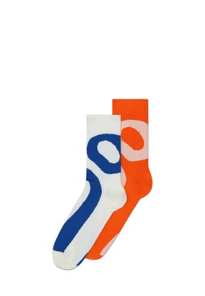 LIQUID LOGO 2 PACK - Sportske čarape - ivory/flame