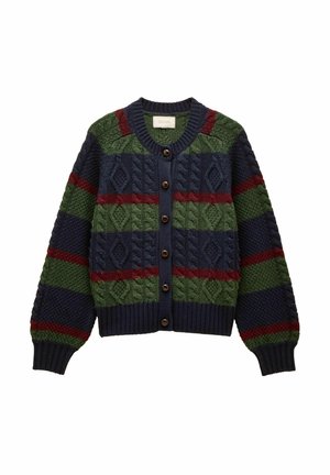REGULAR FIT - RAFFERTY CABLE - Cardigan - striped