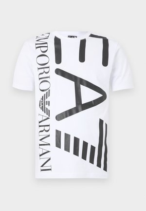 TRAIN LOGO SERIES TEE - Nyomott mintás póló - white/black