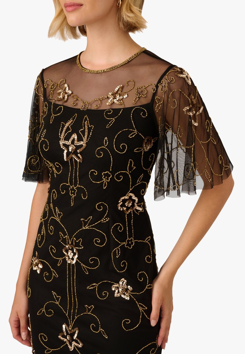 Adrianna Papell BEADED ILLUSION - Occasion wear - black gold/black - Zalando