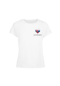 Merchcode FOOTBALL - SLOVAKIA - T-shirts med print - white