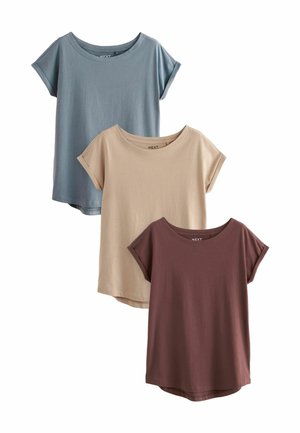 SLEEVE 3 PACK  - REGULAR FIT - T-shirt basic - black ecru