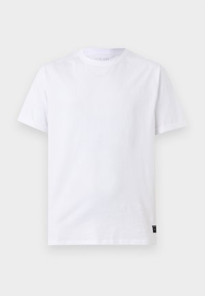 Pier One by Zalando, TURN UP SLEEVES PREMIUM LABEL TSHIRT - T-shirt basic - bright white