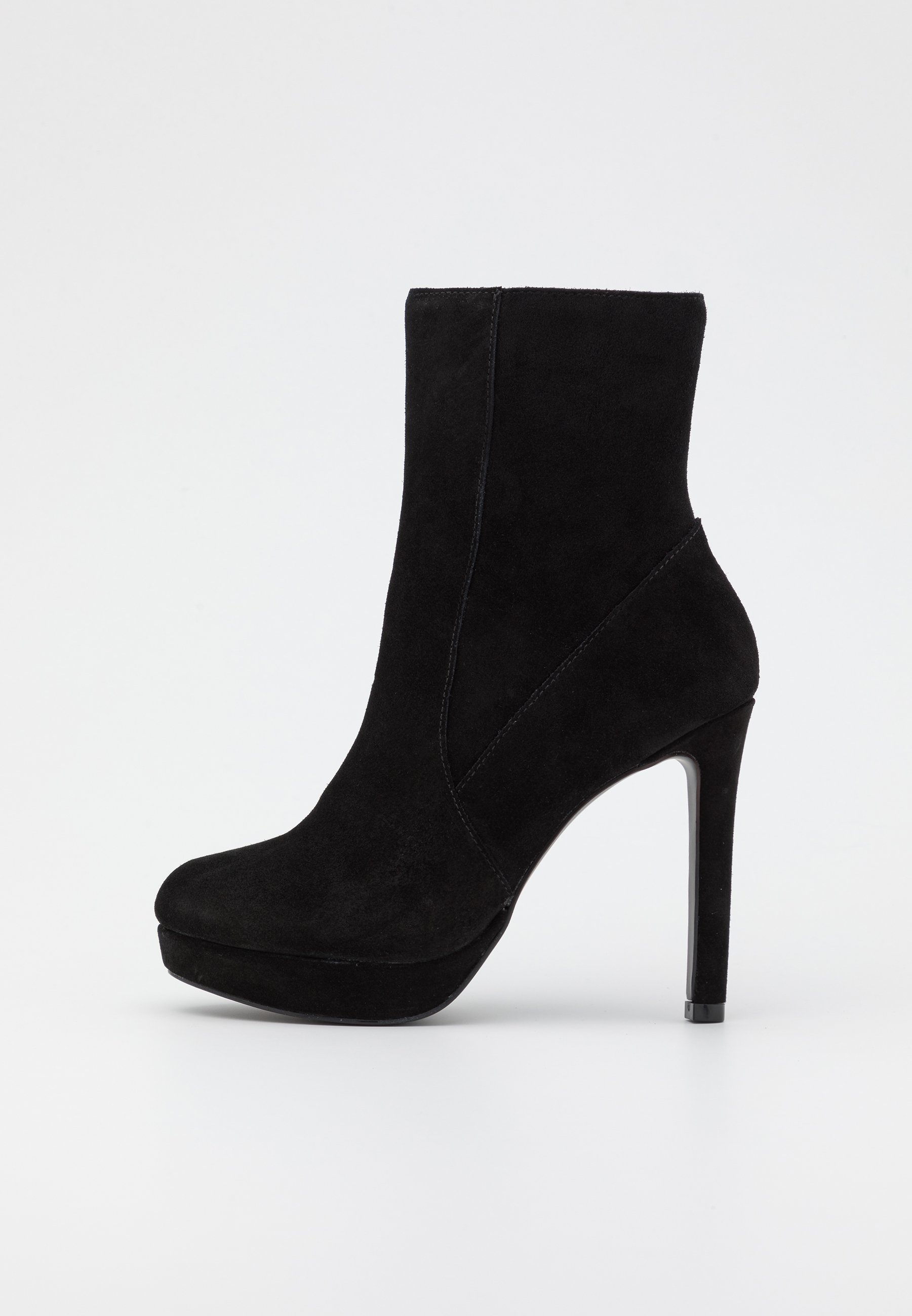 Even\u0026Odd Wide Fit LEATHER - Stivaletti con tacco - black/nero - Zalando.it