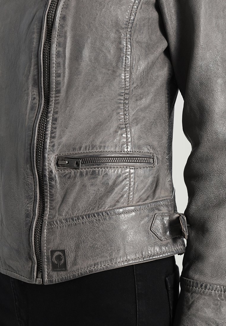 Oakwood VIDEO - Chaqueta de cuero - anthracite/gris - Zalando.es