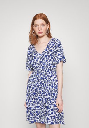 ONLY ONLVIOLA BUTTON DRESS - Φόρεμα ημέρας - dazzling blue seascape