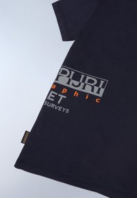 Napapijri EIGER  - Camiseta estampada - blu marine