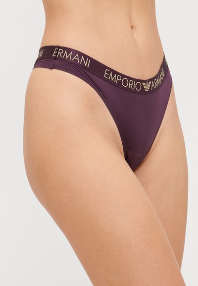 Emporio Armani THONG 2 PACK - String - mora blackberry