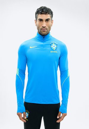 Nike Performance BRAZIL STRIKE TOP - Ένδυση εθνικής ομάδας - light photo blue/light menta/midwest gold-coloured
