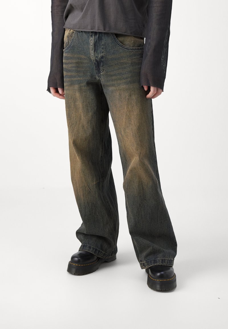 Jaded London DIRTY SANDBLAST COLOSSUS - Relaxed fit jeans - blue 