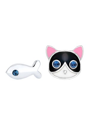 CAT EARRING SET - Boucles d'oreilles - silver-coloured