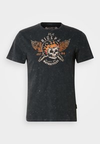 T-shirts print - washed black