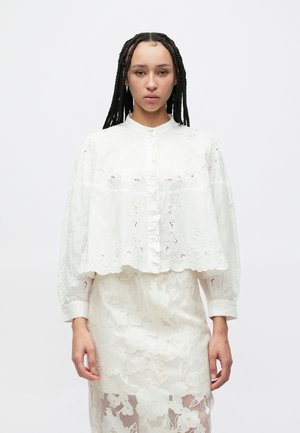 CARMINA - Gombos blúz - cream