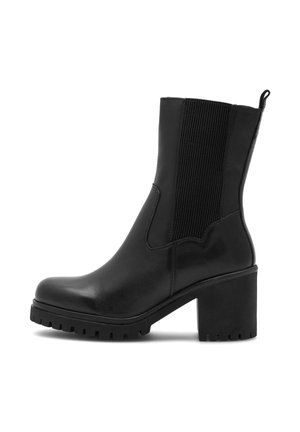WITH A BLOCK HEEL - Gležnjarji s platformo - black