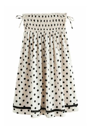 Next, REGULAR FIT - SHIRRED WAIST MIDI SKIRT . - A-lõikeline seelik - cream black spot