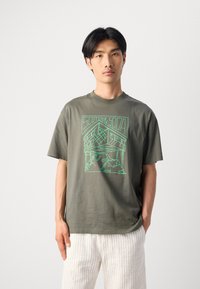 Scotch & Soda RELAXED FIT LOGO - Print T-shirt - thyme