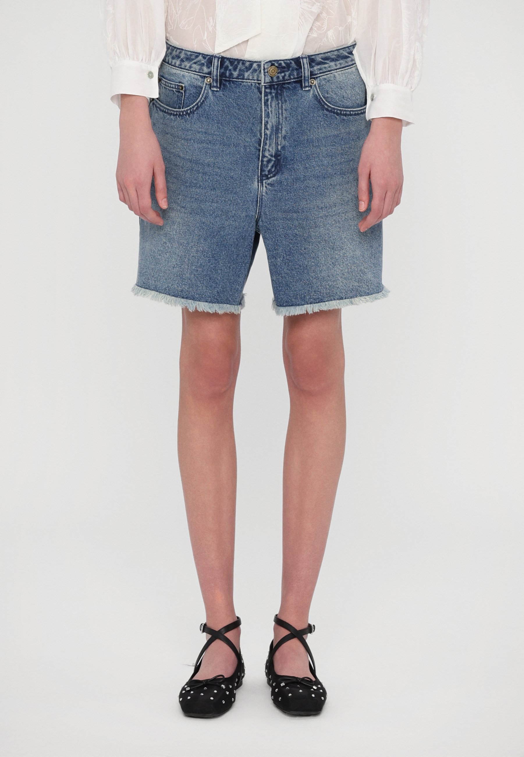 MICHAEL Michael Kors BOYFRIEND SHORT - Denim shorts - union