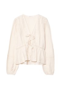 EMBROIDERED KNOT - Camicetta - beige