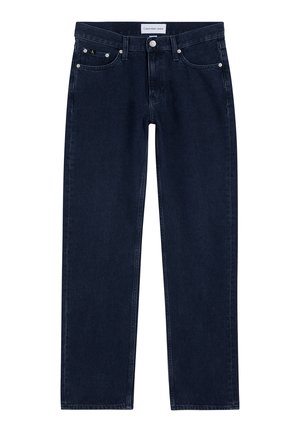 Calvin Klein Jeans LOW RISE STRAIGHT - Straight leg jeans - denim dark