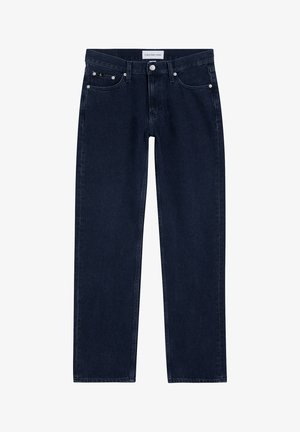 Calvin Klein Jeans LOW RISE STRAIGHT - Straight leg jeans - denim dark