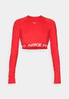 CROP - Top dugih rukava - red