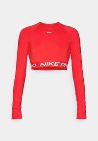 CROP - Top dugih rukava - red