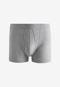 Boxer-briefs en coton gris avec un design ajusté, dotés d'une ceinture élastique douce et d'une poche anatomique pour un confort et un soutien optimal.