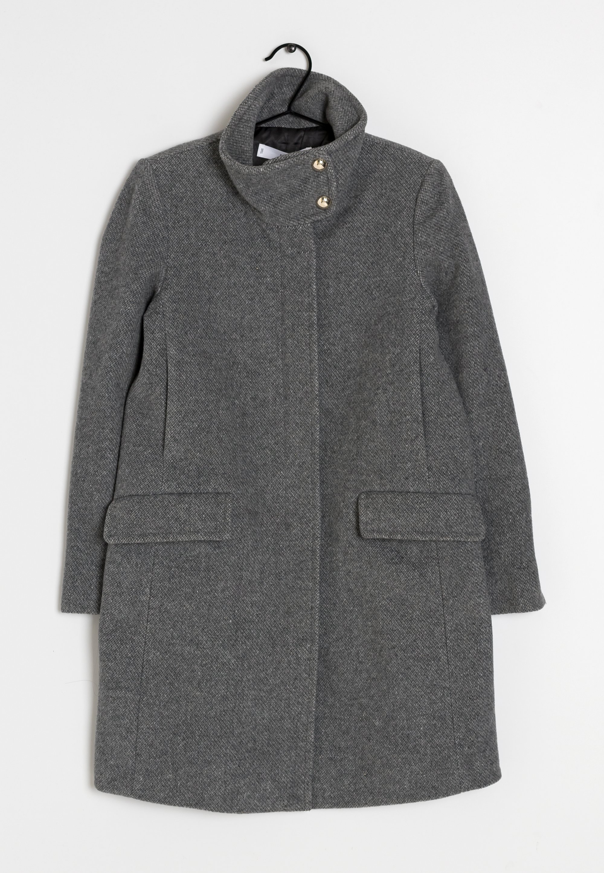 Mango Manteau court grey/gris (Seconde main) ZALANDO